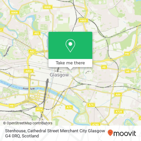 Stenhouse, Cathedral Street Merchant City Glasgow G4 0RQ map