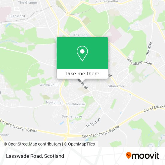 Lasswade Road map