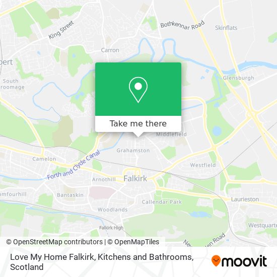 Love My Home Falkirk, Kitchens and Bathrooms map