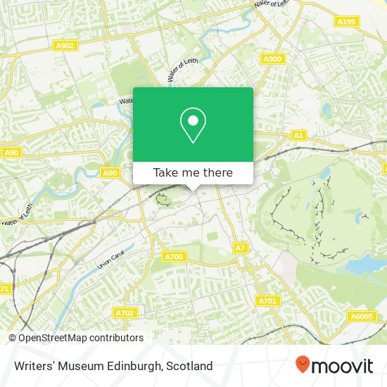 Writers' Museum Edinburgh map
