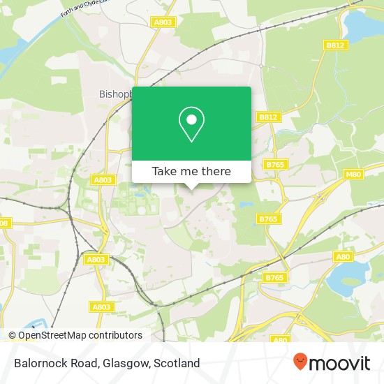 Balornock Road, Glasgow map