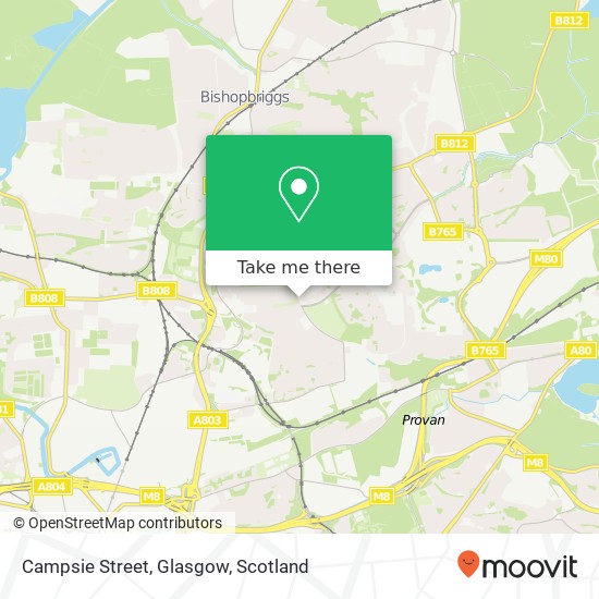 Campsie Street, Glasgow map