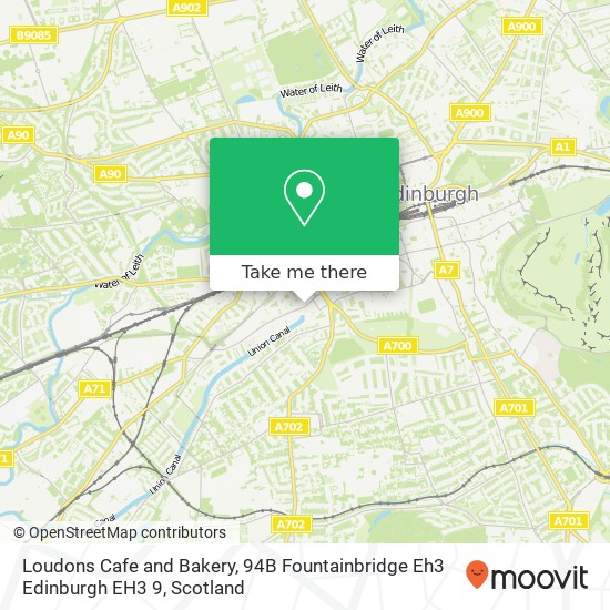 Loudons Cafe and Bakery, 94B Fountainbridge Eh3 Edinburgh EH3 9 map