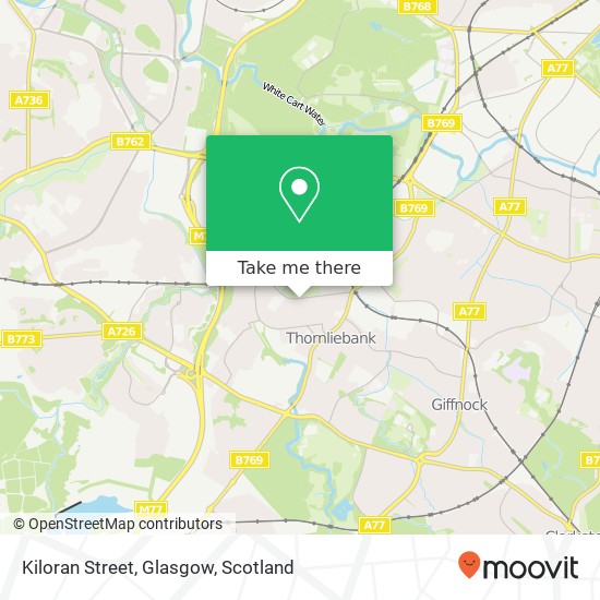 Kiloran Street, Glasgow map