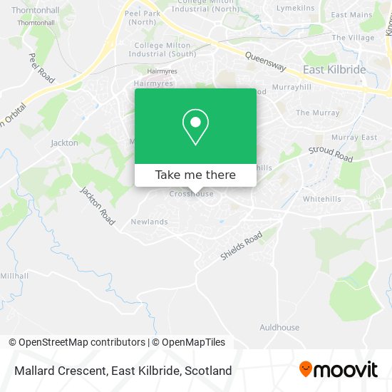 Mallard Crescent, East Kilbride map