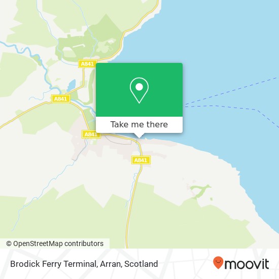 Brodick Ferry Terminal, Arran map