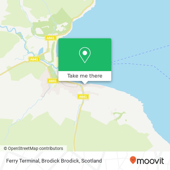 Ferry Terminal, Brodick Brodick map