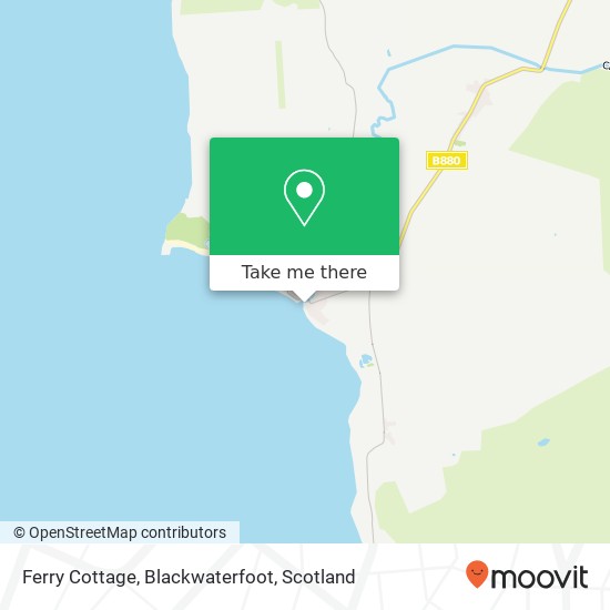 Ferry Cottage, Blackwaterfoot map