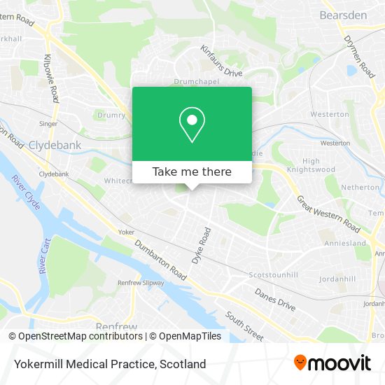 Yokermill Medical Practice map