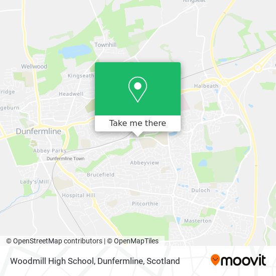 Woodmill High School, Dunfermline map