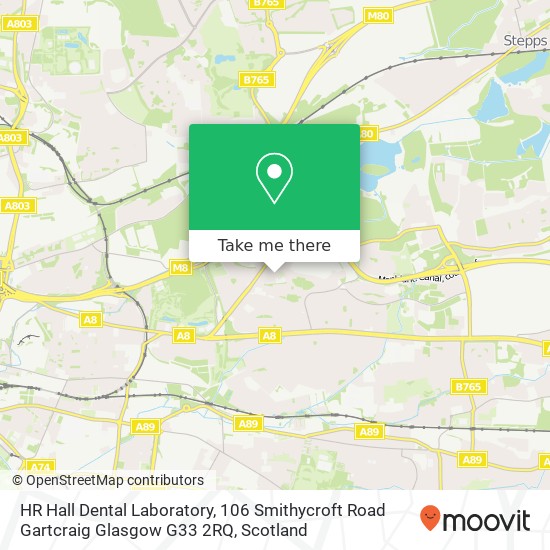 HR Hall Dental Laboratory, 106 Smithycroft Road Gartcraig Glasgow G33 2RQ map