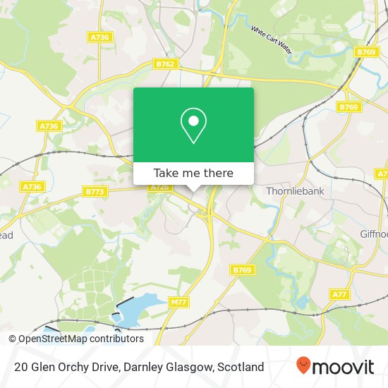 20 Glen Orchy Drive, Darnley Glasgow map