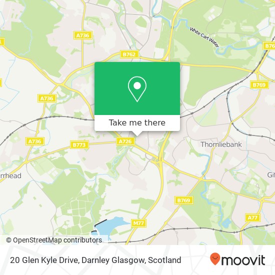 20 Glen Kyle Drive, Darnley Glasgow map