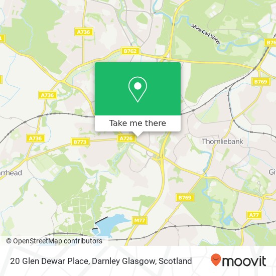 20 Glen Dewar Place, Darnley Glasgow map