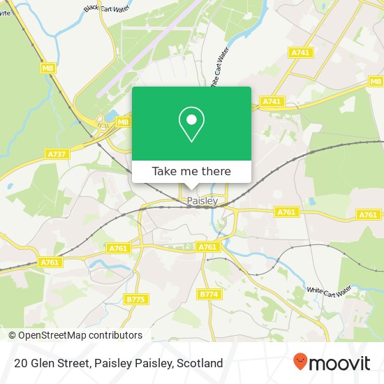 20 Glen Street, Paisley Paisley map