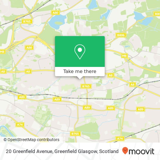 20 Greenfield Avenue, Greenfield Glasgow map