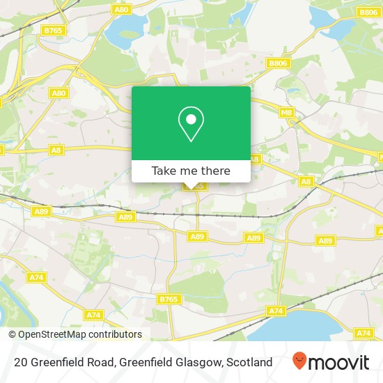 20 Greenfield Road, Greenfield Glasgow map