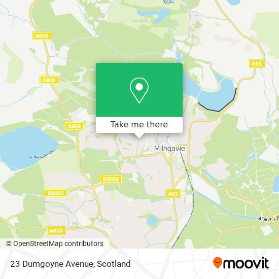 23 Dumgoyne Avenue map