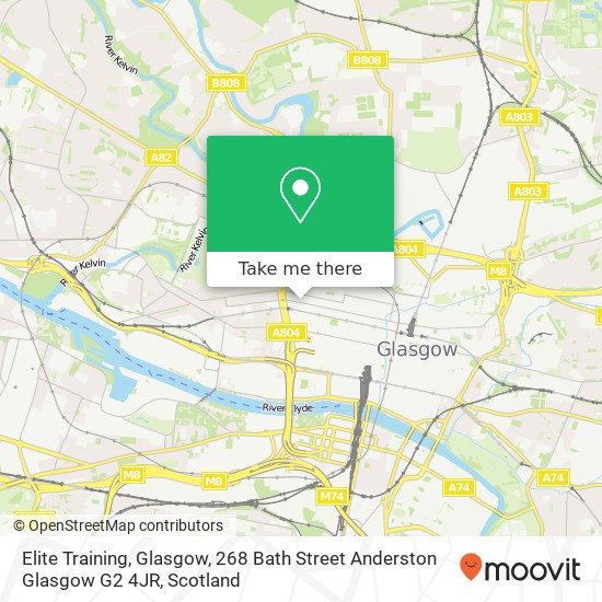 Elite Training, Glasgow, 268 Bath Street Anderston Glasgow G2 4JR map