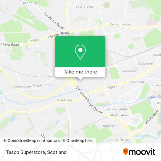 Tesco Superstore map