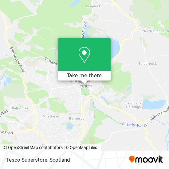 Tesco Superstore map