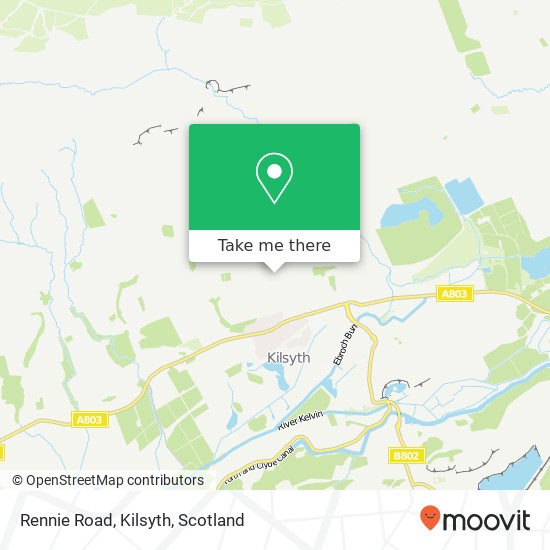 Rennie Road, Kilsyth map