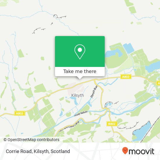 Corrie Road, Kilsyth map