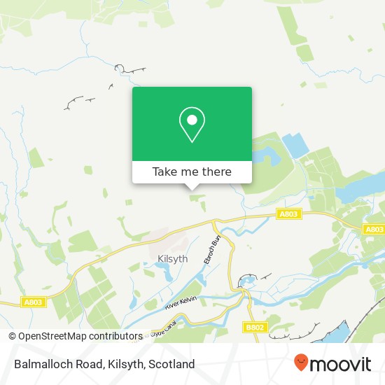 Balmalloch Road, Kilsyth map