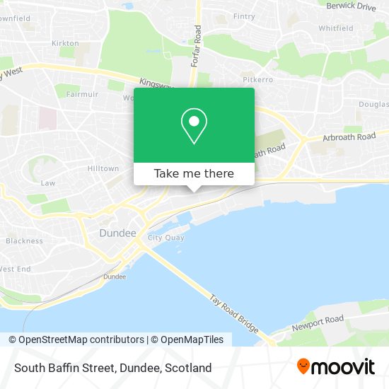 South Baffin Street, Dundee map