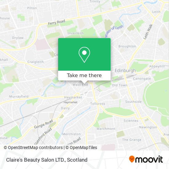 Claire's Beauty Salon LTD. map