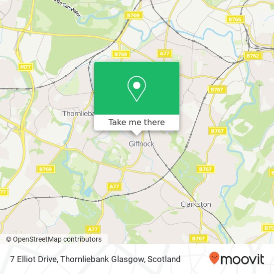 7 Elliot Drive, Thornliebank Glasgow map