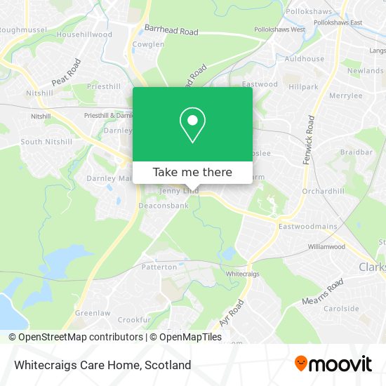Whitecraigs Care Home map