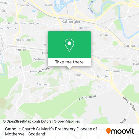 Catholic Church St Mark's Presbytery Diocese of Motherwell map