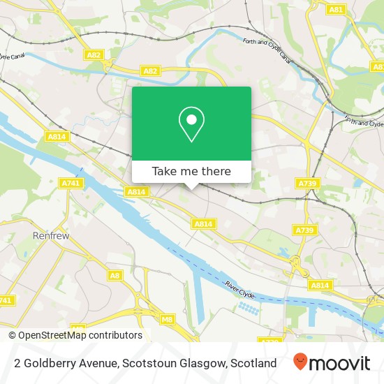 2 Goldberry Avenue, Scotstoun Glasgow map