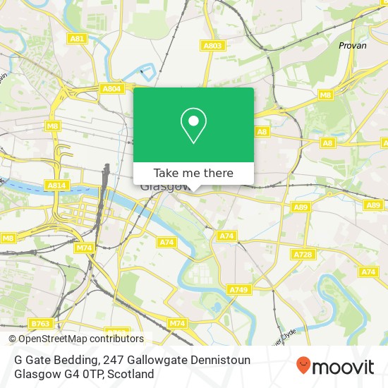 G Gate Bedding, 247 Gallowgate Dennistoun Glasgow G4 0TP map