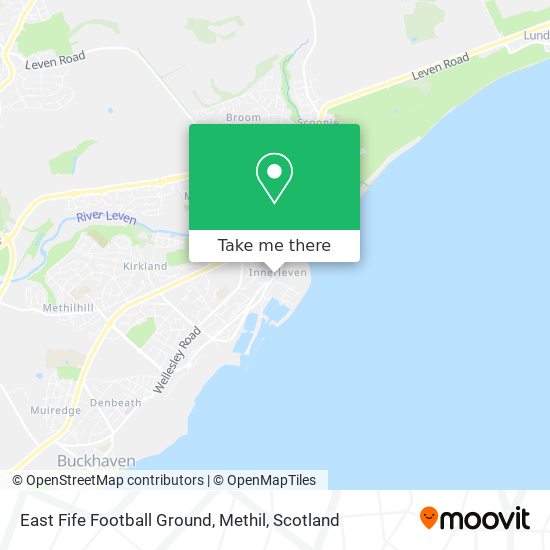 East Fife Football Ground, Methil map
