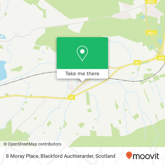 8 Moray Place, Blackford Auchterarder map