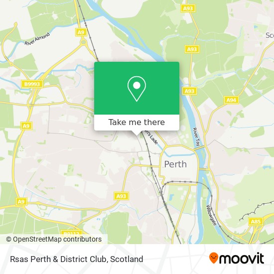 Rsas Perth & District Club map