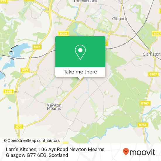 Lam's Kitchen, 106 Ayr Road Newton Mearns Glasgow G77 6EG map