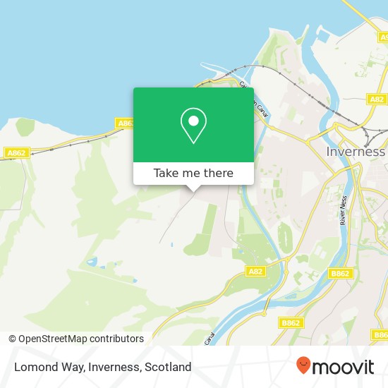 Lomond Way, Inverness map