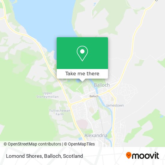 Lomond Shores, Balloch map