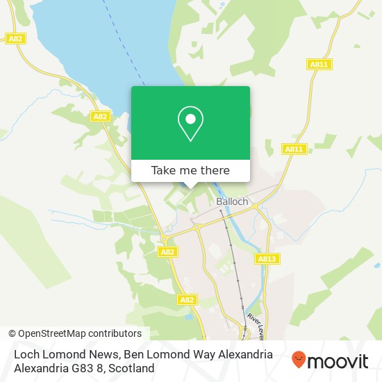 Loch Lomond News, Ben Lomond Way Alexandria Alexandria G83 8 map