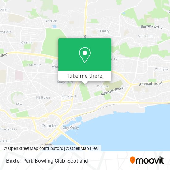 Baxter Park Bowling Club map