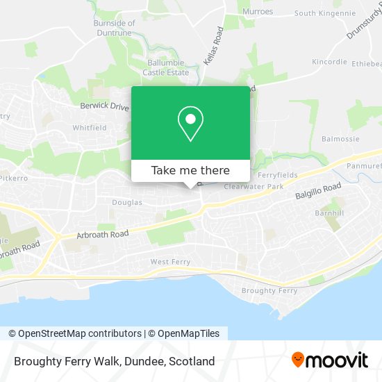 Broughty Ferry Walk, Dundee map