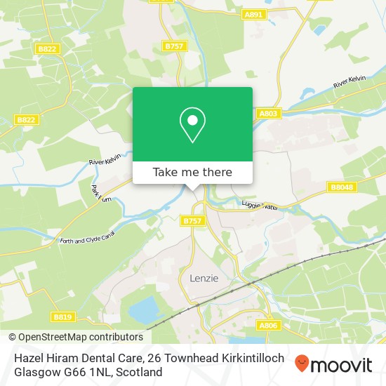 Hazel Hiram Dental Care, 26 Townhead Kirkintilloch Glasgow G66 1NL map