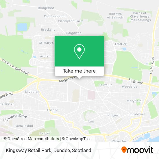 Kingsway Retail Park, Dundee map