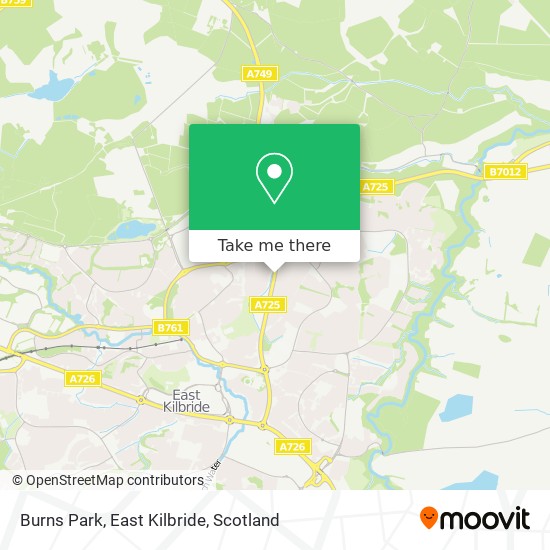 Burns Park, East Kilbride map