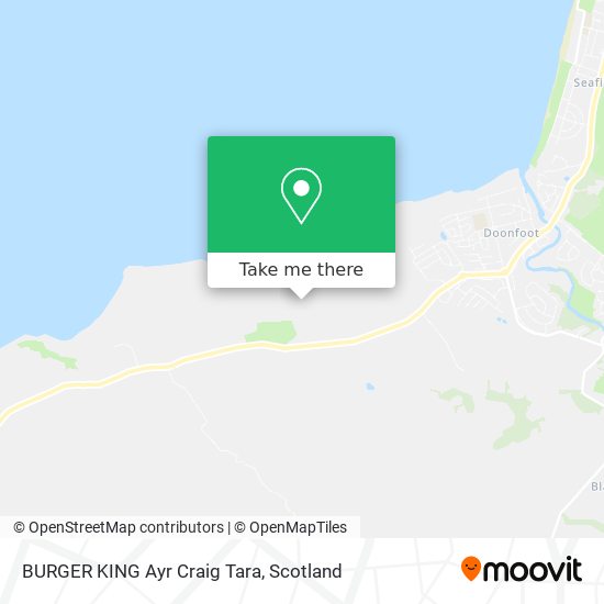 BURGER KING Ayr Craig Tara map