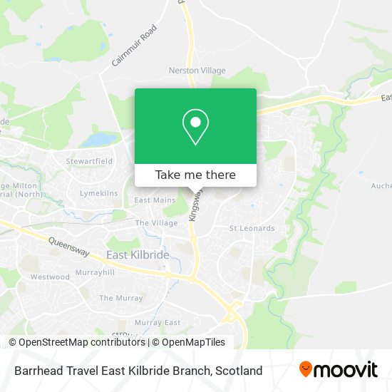 Barrhead Travel East Kilbride Branch map