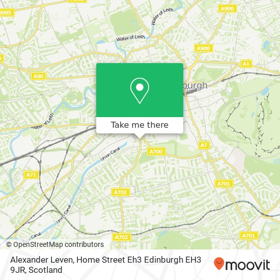 Alexander Leven, Home Street Eh3 Edinburgh EH3 9JR map